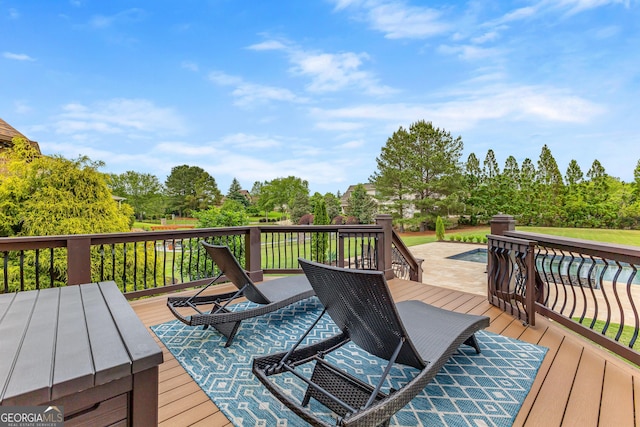 770 Tralee Dr, Fayetteville, GA 30215 - view of wooden terrace