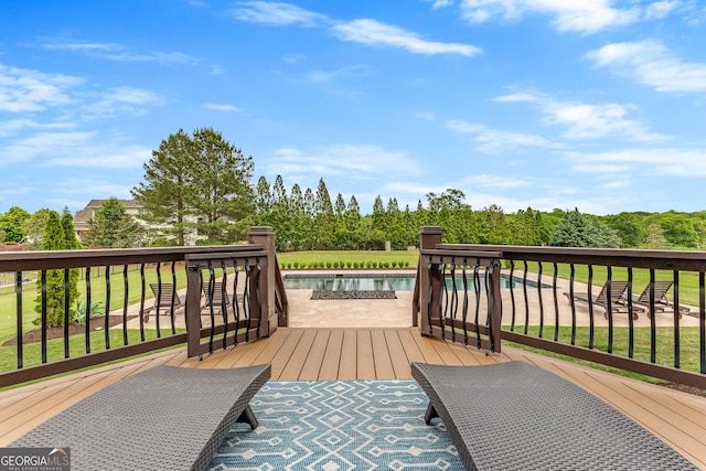 770 Tralee Dr, Fayetteville, GA 30215 - wooden deck featuring an outdoor pool