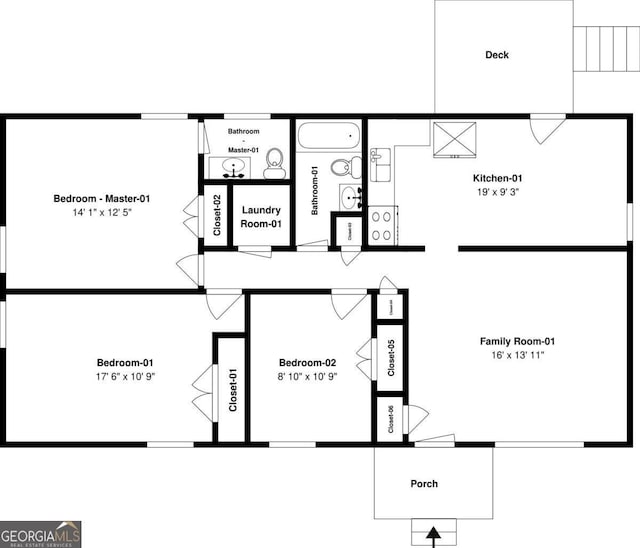 4089 Lindsey Dr, Decatur, GA 30035 - deck with a forest view