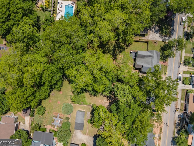 31 Saint Clair St, Newnan, GA 30263 - aerial view of a pool area