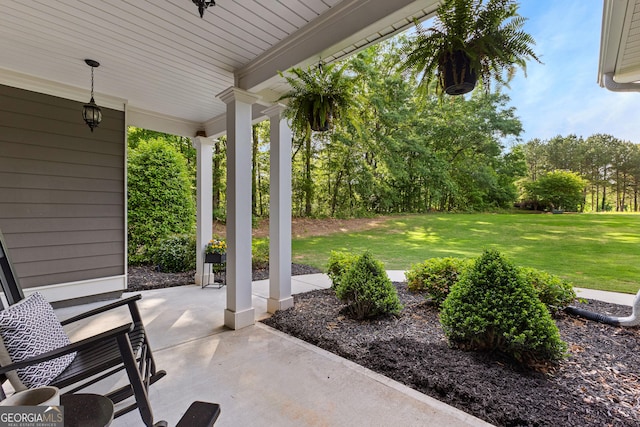 88 Carl Williams Rd, Senoia, GA 30276 - view of patio featuring covered porch