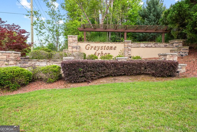 350 Greystone Dr, Milledgeville, GA 31061 - community / neighborhood sign featuring a lawn
