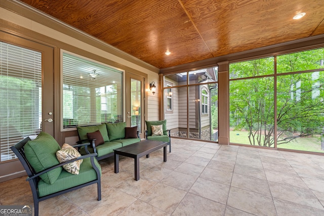 350 Greystone Dr, Milledgeville, GA 31061 - sunroom with an outdoor living space