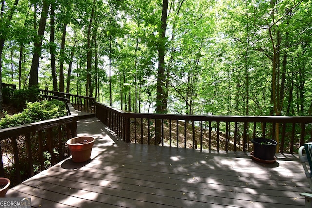 4056 Ryckeley Dr, Gainesville, GA 30504 - view of wooden deck