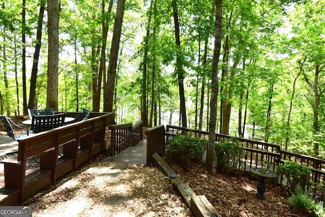 4056 Ryckeley Dr, Gainesville, GA 30504 - view of wooden terrace