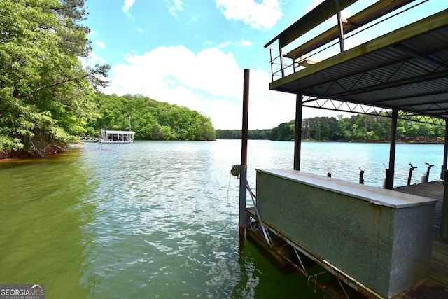 4056 Ryckeley Dr, Gainesville, GA 30504 - view of dock featuring a water view