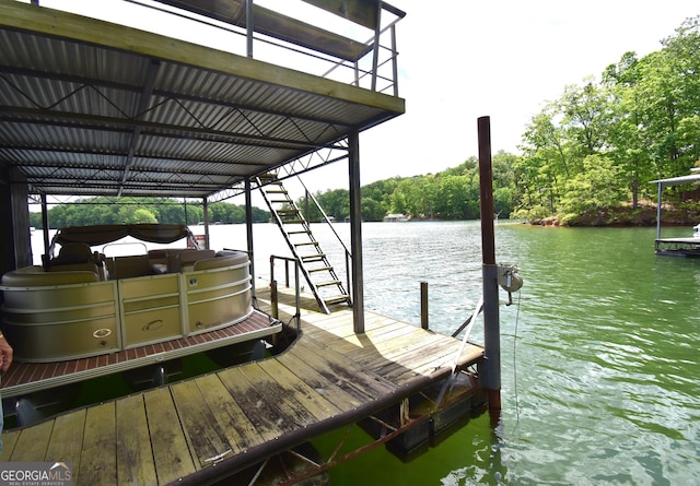 4056 Ryckeley Dr, Gainesville, GA 30504 - view of dock with a water view