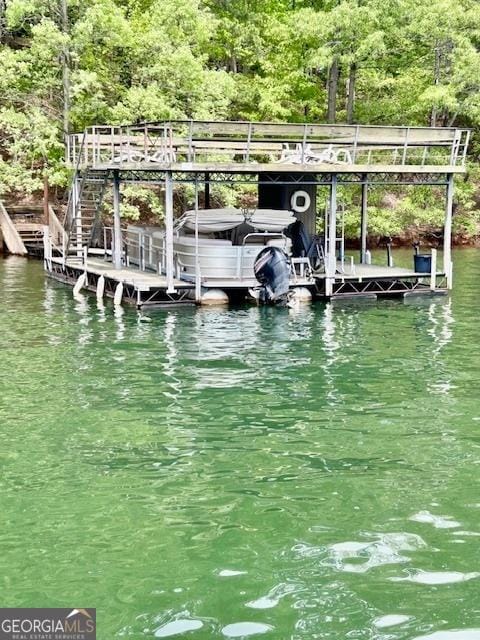 4056 Ryckeley Dr, Gainesville, GA 30504 - view of dock featuring a water view