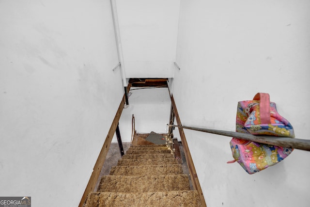 view of staircase