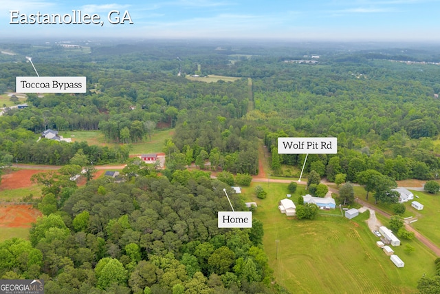 aerial view with a view of trees