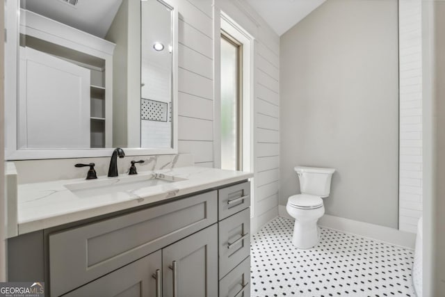 852 Tom Miller Rd, Bethlehem, GA 30620 - bathroom featuring vanity, toilet, baseboards, and visible vents