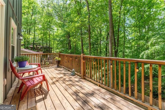view of deck
