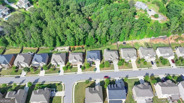 aerial overview of property's location featuring nearby suburban area
