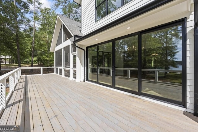 1301 Grayson Pointe Dr, Buckhead, GA 30625 - deck featuring a sunroom