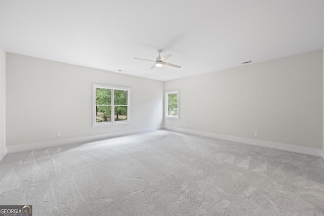 1301 Grayson Pointe Dr, Buckhead, GA 30625 - empty room featuring ceiling fan, baseboards, and carpet flooring