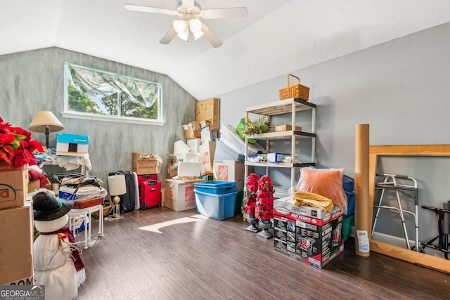 storage with ceiling fan