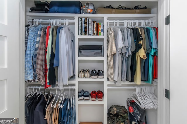 view of closet