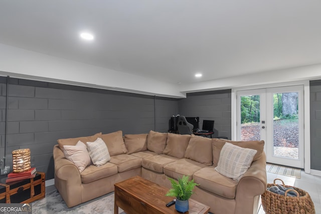view of living area