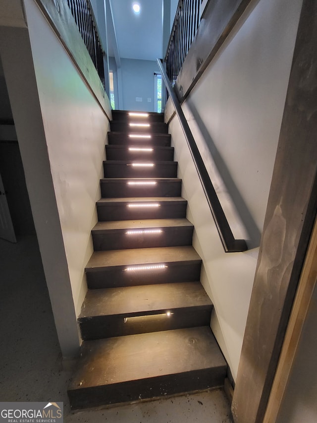 view of staircase