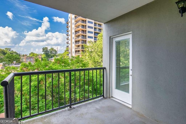 view of balcony