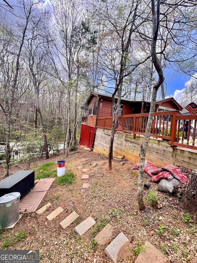 50 Rocky Ln, Cleveland, GA 30528 - view of yard featuring a deck