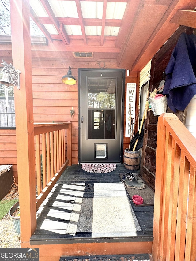 50 Rocky Ln, Cleveland, GA 30528 - property entrance featuring visible vents