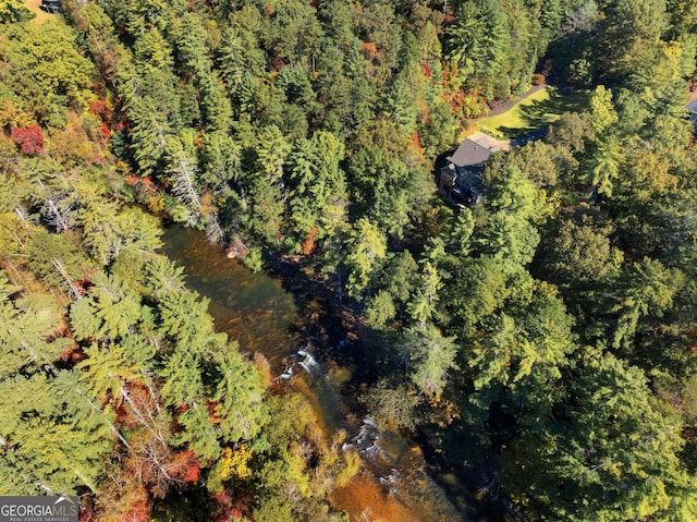 505 River Ridge Rd, Clarkesville, GA 30523 - drone / aerial view featuring a forest view