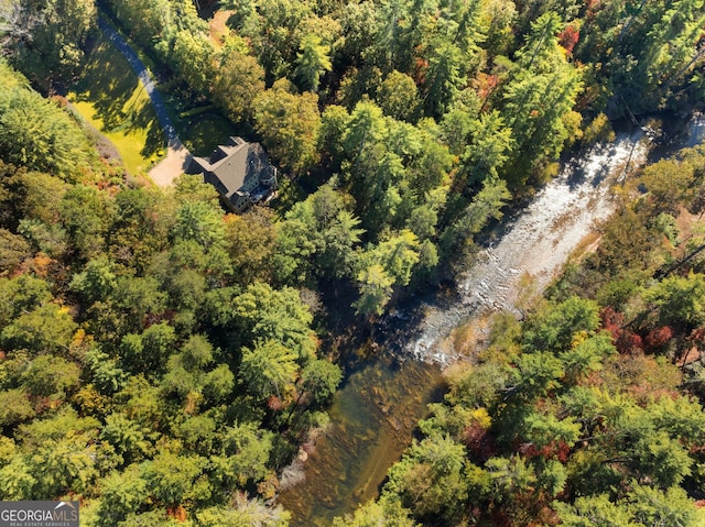 505 River Ridge Rd, Clarkesville, GA 30523 - birds eye view of property with a view of trees