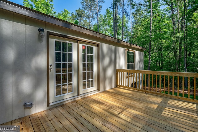 view of deck