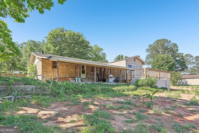 1240 C M Copelan Rd, Madison, GA 30650 - back of property featuring brick siding