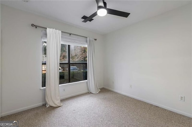 821 Ralph Mcgill Blvd NE Unit 2113, Atlanta, GA 30306 - unfurnished room with carpet floors, a ceiling fan, and baseboards
