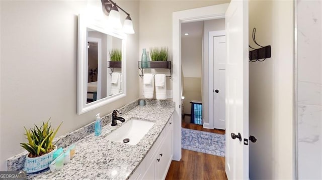 40 Luther Knight Rd, Cartersville, GA 30121 - bathroom featuring vanity and wood finished floors