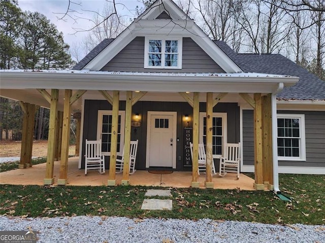 40 Luther Knight Rd, Cartersville, GA 30121 - view of front of home with a porch and roof with shingles