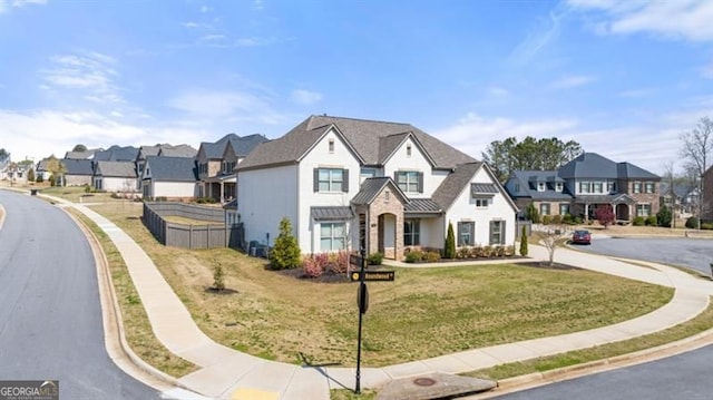 5247 Flannery Chase SW, Powder Springs, GA 30127 - french provincial home with a residential view and stucco siding