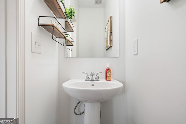 bathroom with a sink