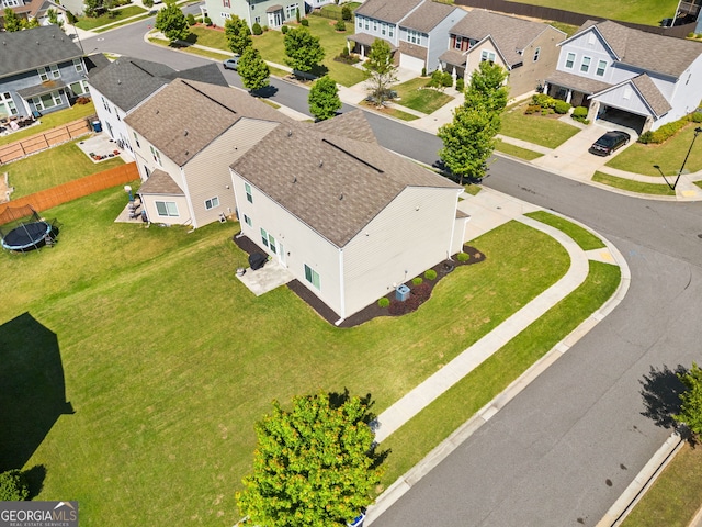 aerial view of residential area