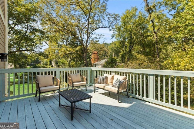 435 Webb Dr, Norcross, GA 30071 - deck featuring outdoor lounge area