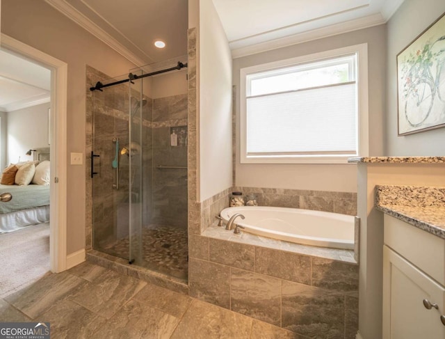 13 Jamilee Cv, Cartersville, GA 30120 - full bathroom with a bath and ornamental molding