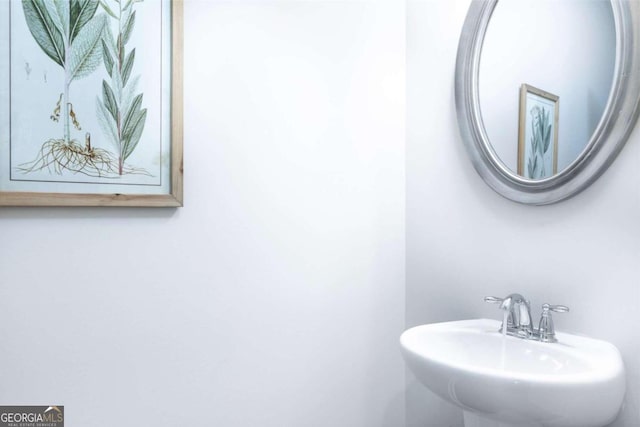 bathroom with a sink