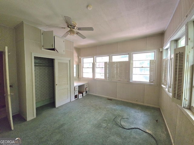 863 Boulevard, Macon, GA 31211 - interior space featuring carpet and a ceiling fan