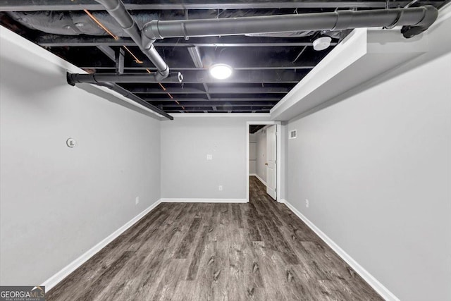 212 Lake Forest Dr, Acworth, GA 30102 - finished basement with wood finished floors and baseboards