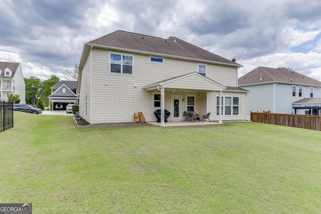 6438 Hickory Branch Dr, Hoschton, GA 30548 - rear view of house with a patio area