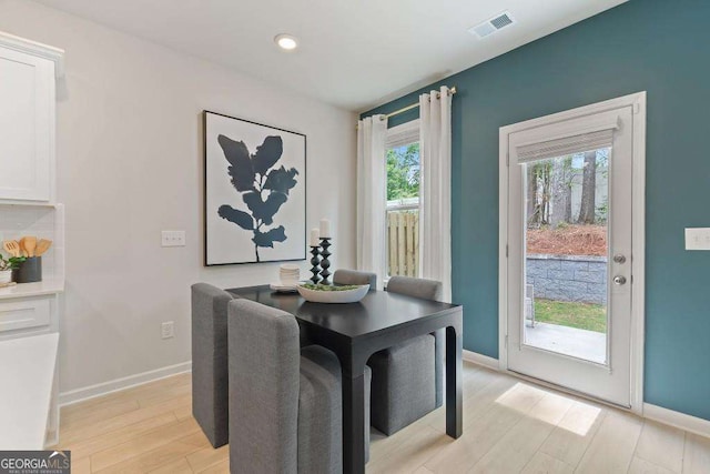 348 Navigator Ln, Mcdonough, GA 30253 - dining space with light wood finished floors and recessed lighting