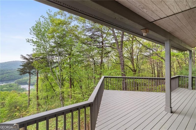 111 Wood Fern Knl, Jasper, GA 30143 - wooden deck with a water view