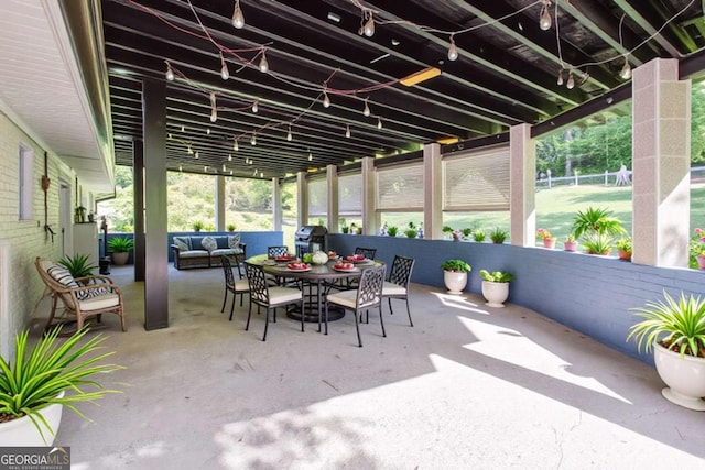 3627 Groovers Lake Rd, Lithia Springs, GA 30122 - sunroom / solarium featuring an outdoor living space