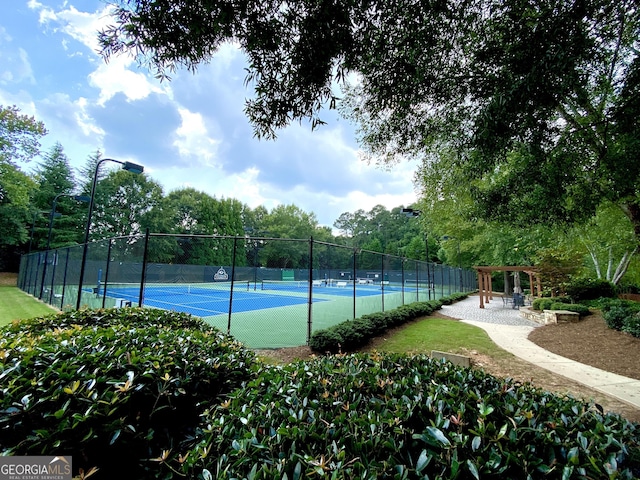 1345 Cashiers Way, Roswell, GA 30075 - view of tennis court