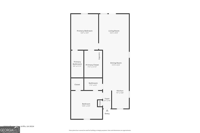 1509 Buffington Way, Griffin, GA 30224 - floor plan