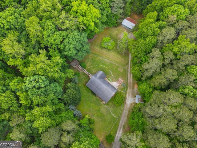 aerial view of property's location