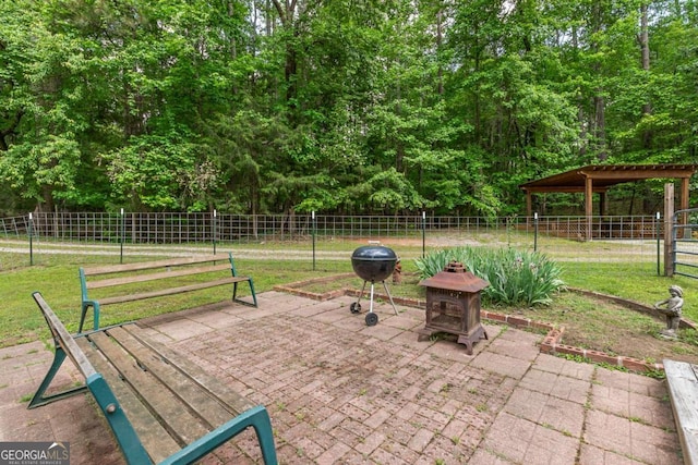 16335 Henderson Rd, Milton, GA 30004 - view of patio with grilling area