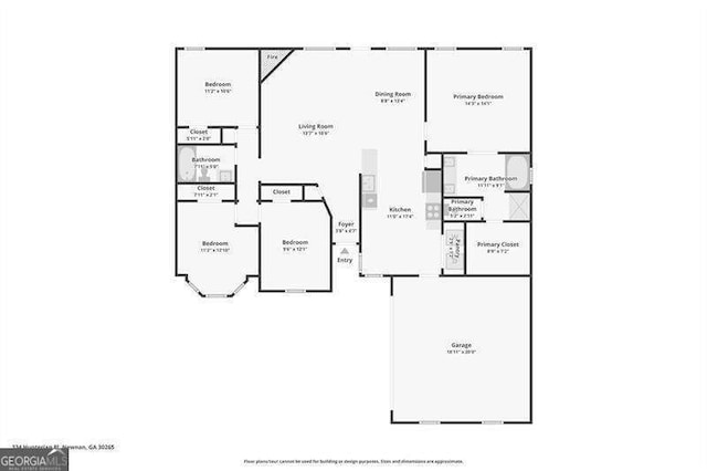 334 Hunterian Pl, Newnan, GA 30265 - view of layout